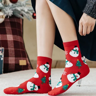 Chaussettes MIDI en coton épais, douces et confortables, chaudes et épaisses, mignonnes pour femmes, vente en gros, hiver